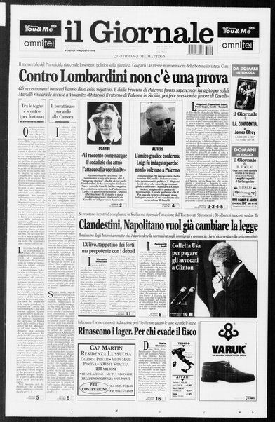 Il giornale : quotidiano del mattino